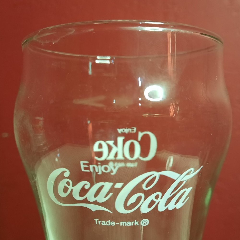 Vintage Coca-Cola Fountain Glass, Classic Retro Kitchen Dishes, Replacement VTG